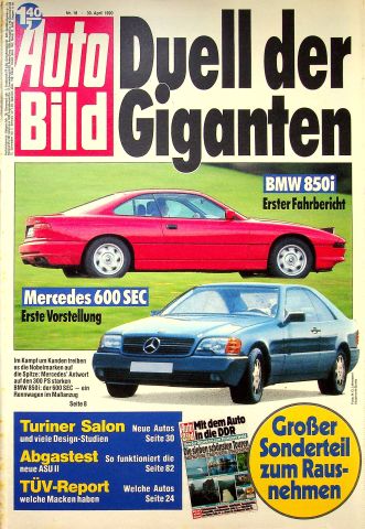 Deckblatt Auto Bild (18/1990)
